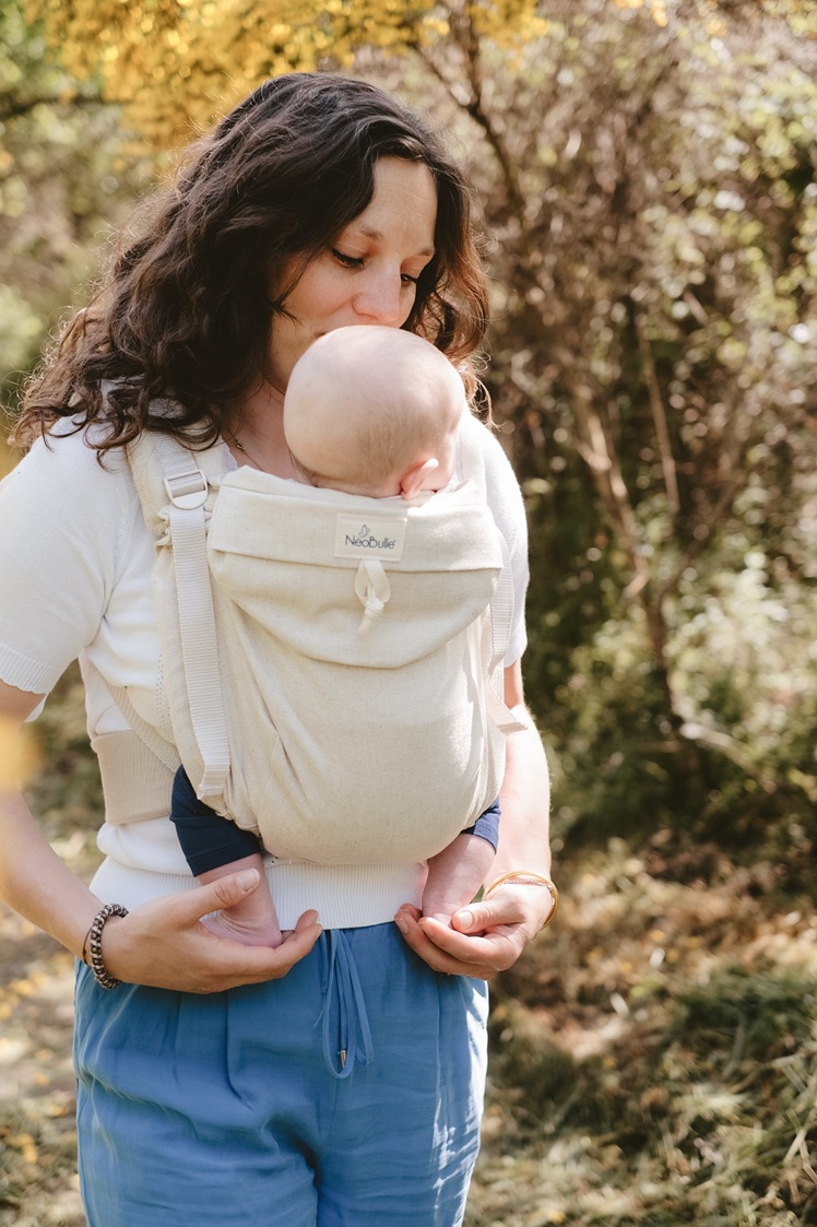 Kangura portabebés Mochila Evolutiva Néobulle Néo V3 Lin Naturel