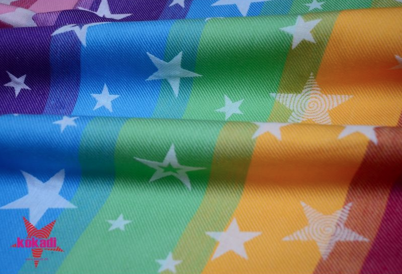 Kangura portanadons Fulard portanadons Kokadi Rainbow Stars