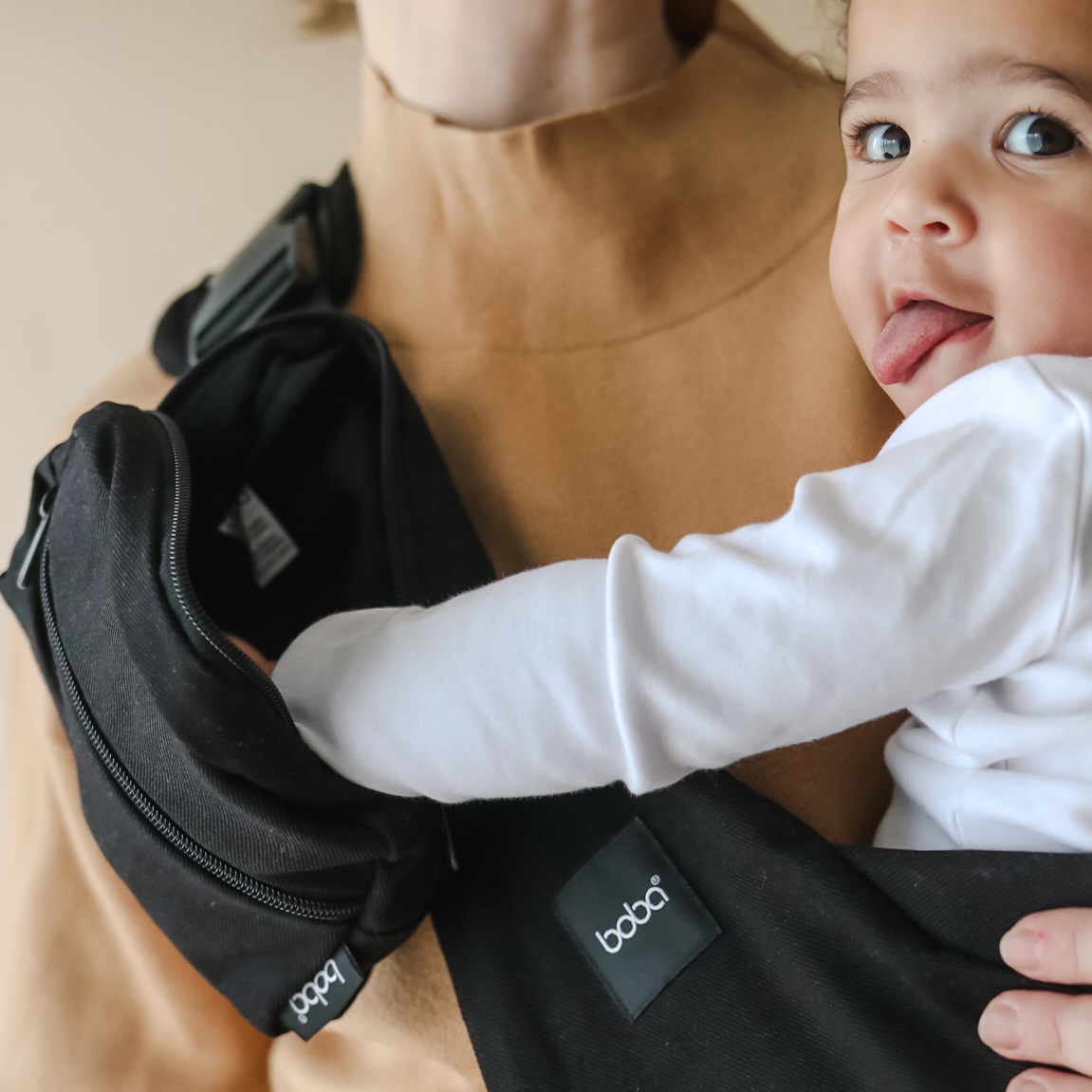 Kangura portanadons Portabebè lleuger Boba Buddy Black