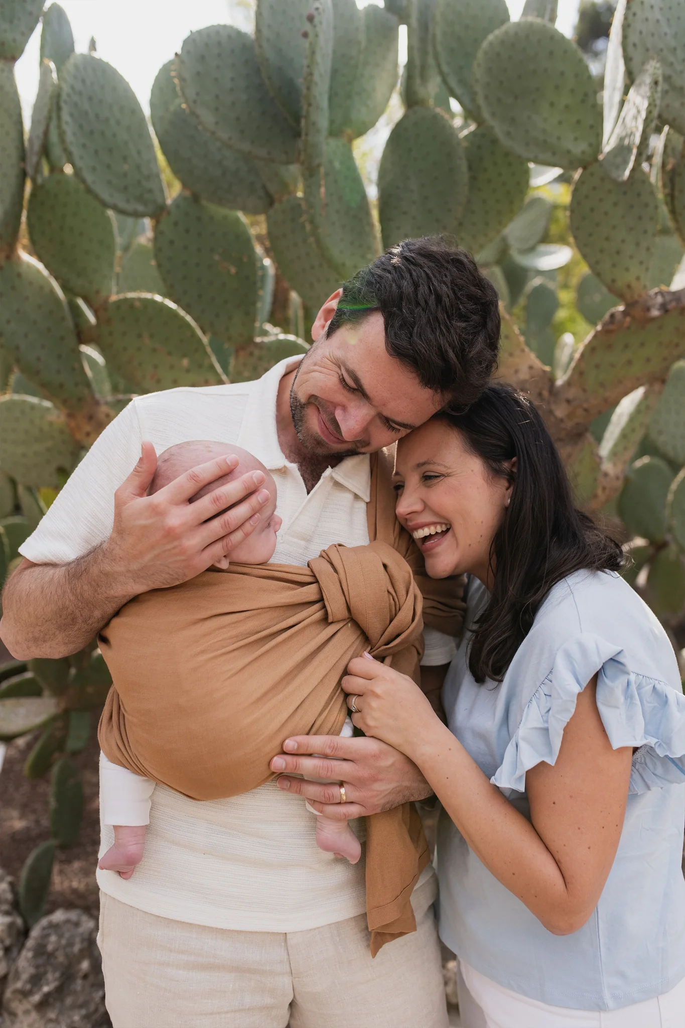 Kangura portabebés Bandolera Portabebé Boba Ring Sling Rye Brown