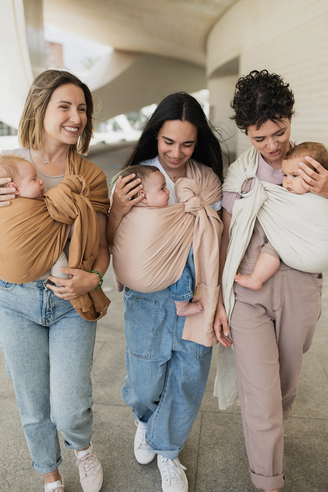 Kangura portabebés Bandolera Portabebé Boba Ring Sling Peony Pink