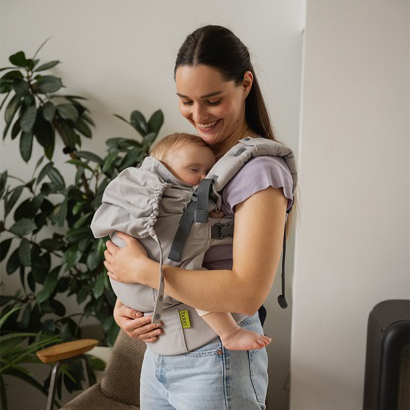 Kangura portabebés Pack Portabebé Boba X Invierno Grey + Grey