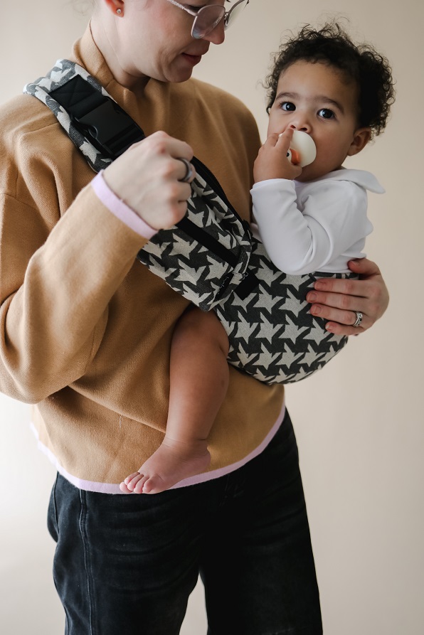 Kangura portanadons Portabebè lleuger Boba Buddy Houndstooth