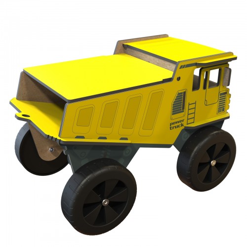 Kangura portabebés Camión juguete madera Mamatoyz Bam Bam Amarillo