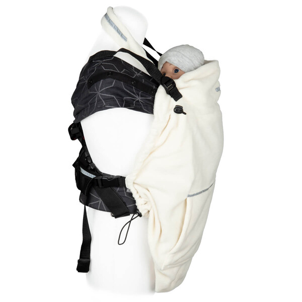 Cobertor de porteo polar Hoppediz Light Sand -  - Portabebés  ergonómicos