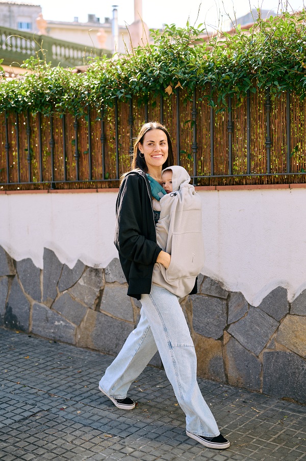 Kangura portabebés Pack Portabebé Boba Wrap Invierno Grey + Grey