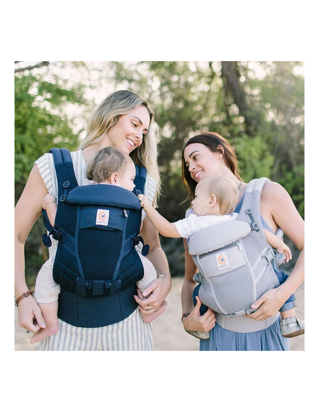 Kangura portabebés Mochila portabebé Ergobaby Adapt Soft Flex Mesh - Midnight Blue