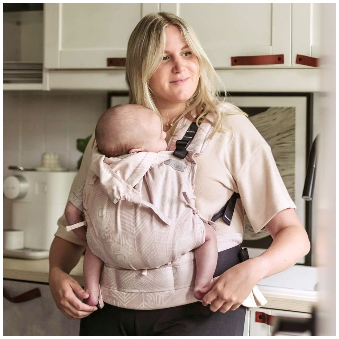 Kangura portanadons Motxilla ergonòmica Fidella Fusion Toddler 2.0 Feather Rose