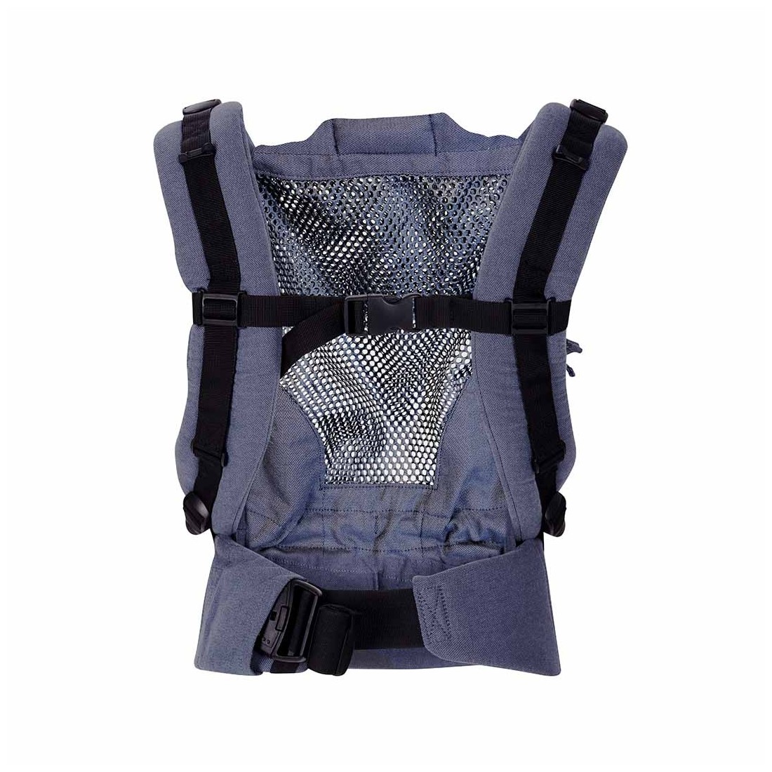 Kangura portabebés Mochila Portabebés Quokkababy Mesh Denim Blue