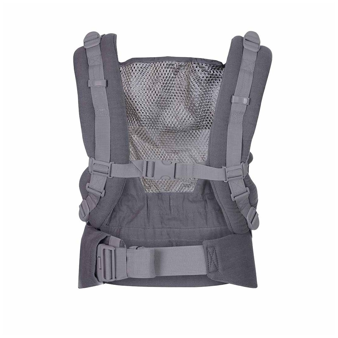 Kangura portabebés Mochila Portabebés Quokkababy Mesh Light Grey