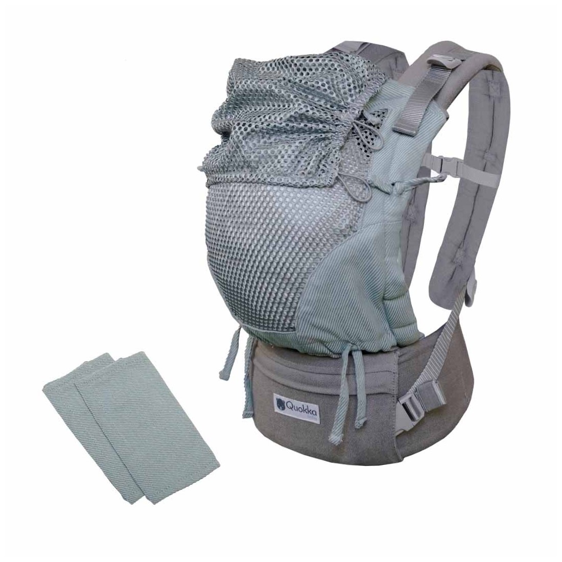 Kangura portabebés Mochila Portabebés Quokkababy Mesh Mint