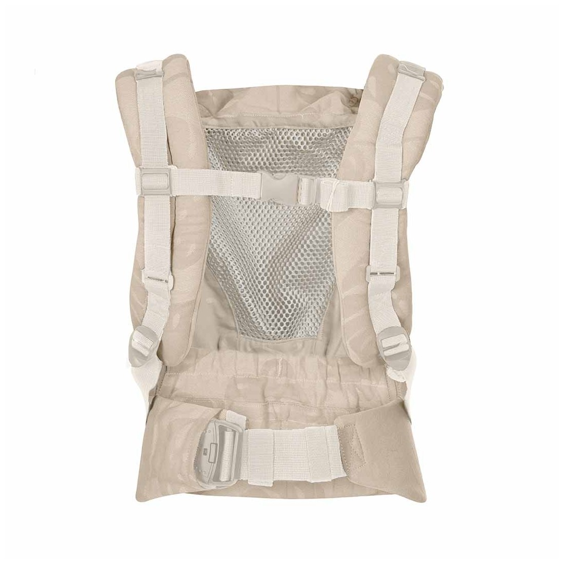 Kangura portabebés Mochila Portabebés Quokkababy Mesh Taupe Leaves