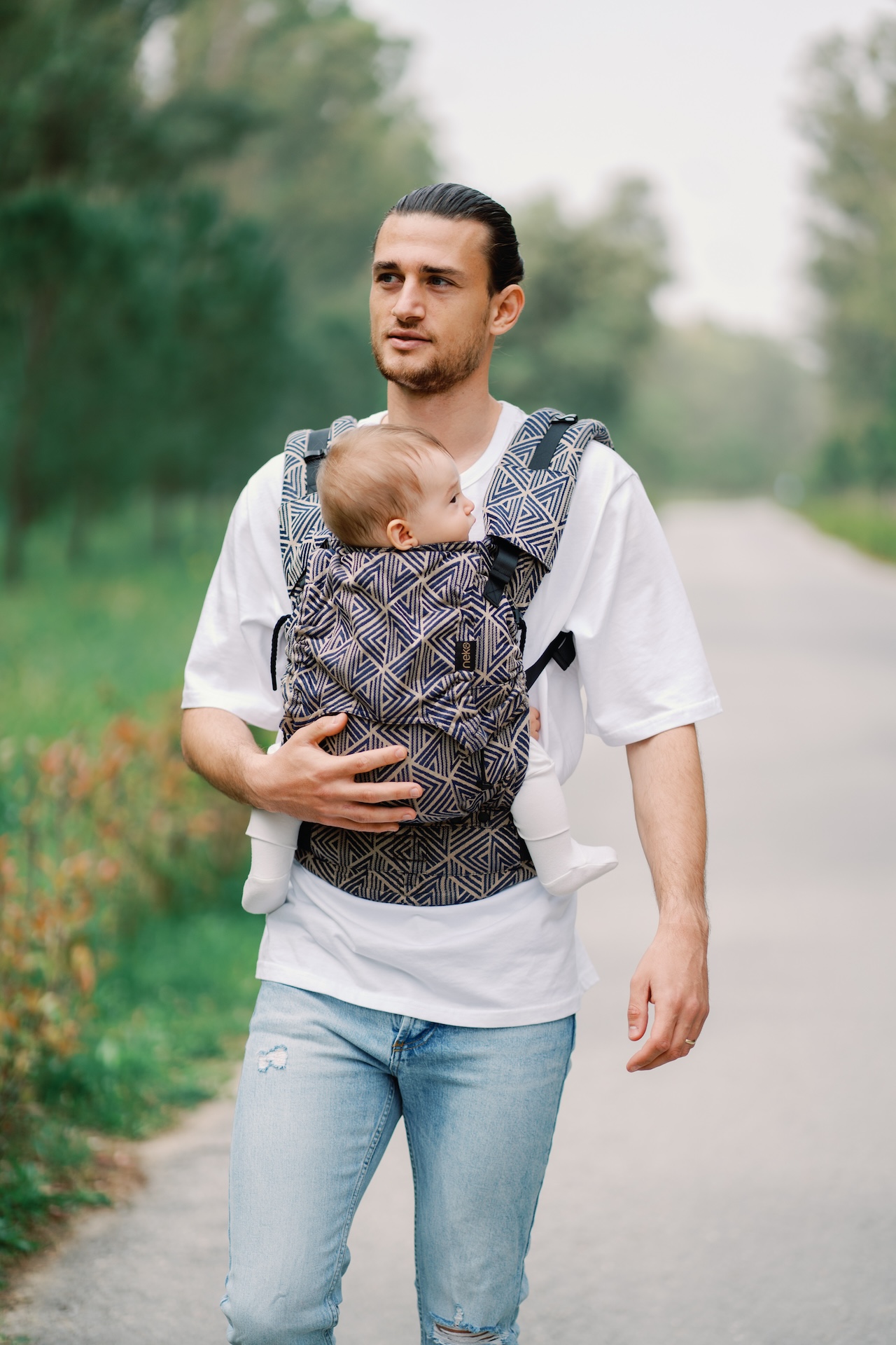 Kangura portabebés Mochila Evolutiva Portabebé Neko Smart Baby Elfida (100% algodón orgánico)