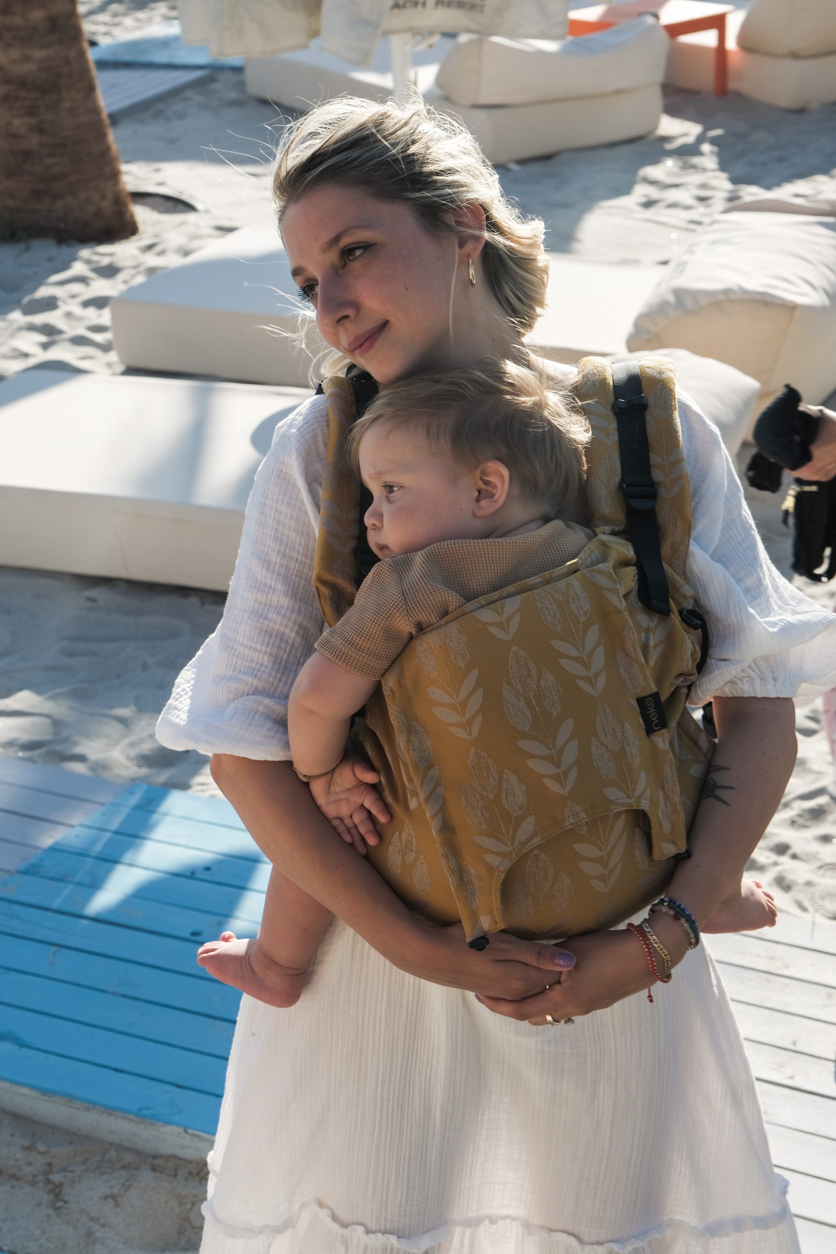 Kangura portabebés Mochila Evolutiva Portabebé Neko Smart Toddler Alinda (Algodón orgánico)