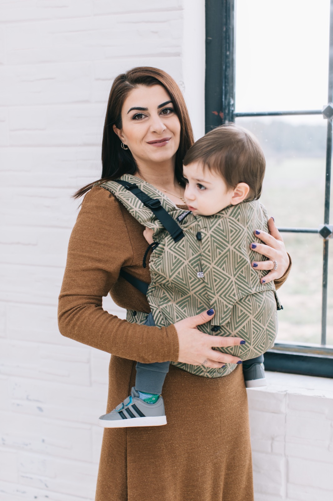 Kangura portabebés Mochila Evolutiva Portabebé Neko Smart Toddler Cedro (Algodón orgánico)