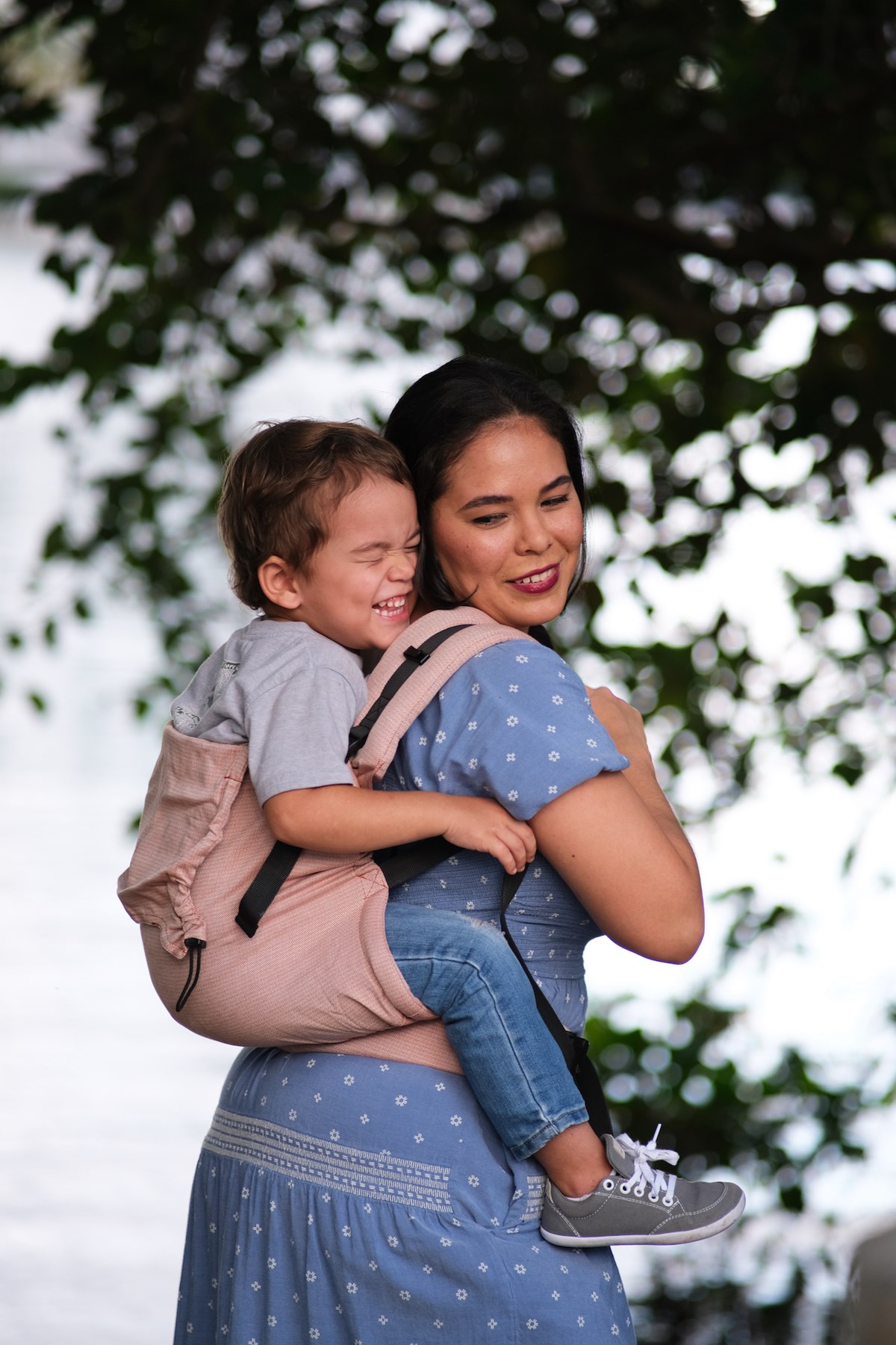 Kangura portabebés Mochila Evolutiva Portabebé Neko Smart Toddler Sephia (Algodón orgánico)