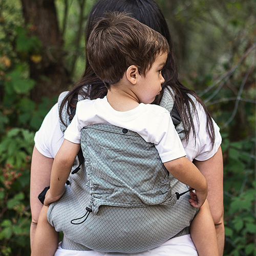 Kangura portabebés Mochila evolutiva Neko Smart Toddler Grey Diamond (Algodón orgánico)