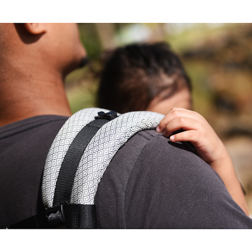 Kangura portabebés Mochila evolutiva Neko Smart Toddler Grey Diamond (Algodón orgánico)