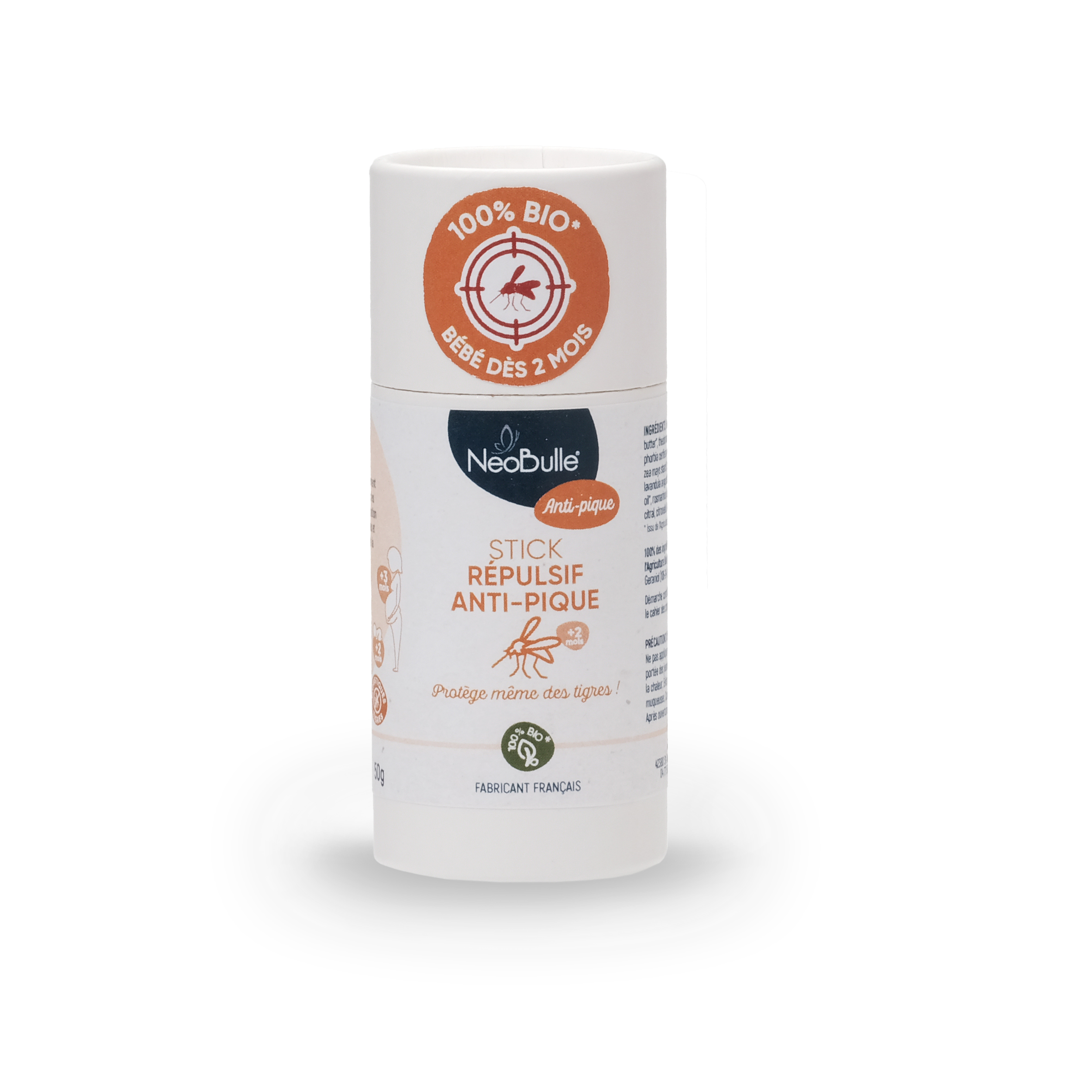 Kangura portabebés Stick Antimosquitos Eco Anti Pique Néobulle 50g