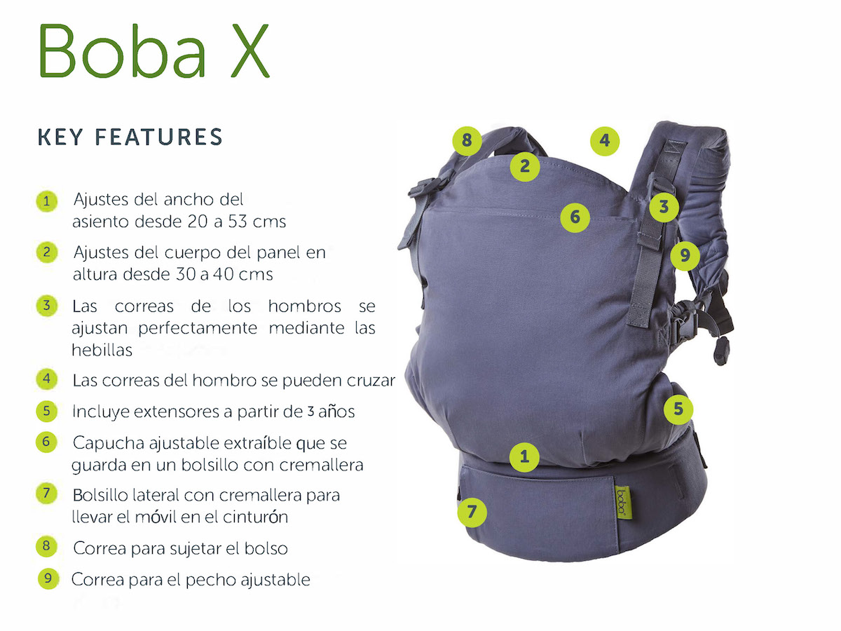 Comprar Mochila ergonómica Boba X online, El Rincón de mi Bebé